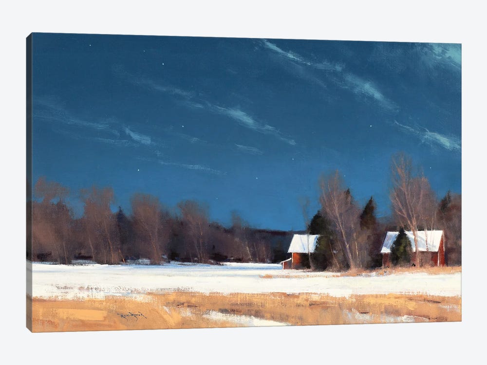 Grant Township Farm By Moonlight by Ben Bauer 1-piece Art Print