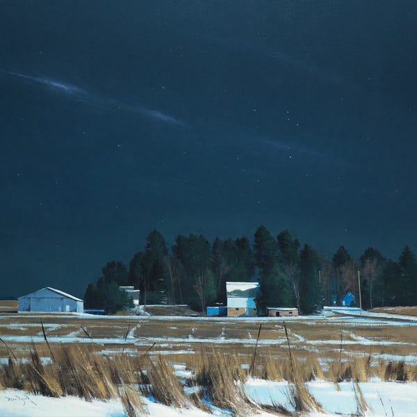 Minnesota: Hugo Farmstead At 1 AM by Ben Bauer