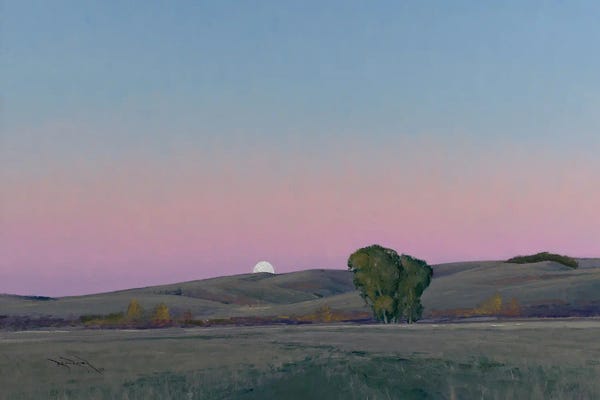 Infinite Landscapes: Moonrise In Lowry MN by Ben Bauer