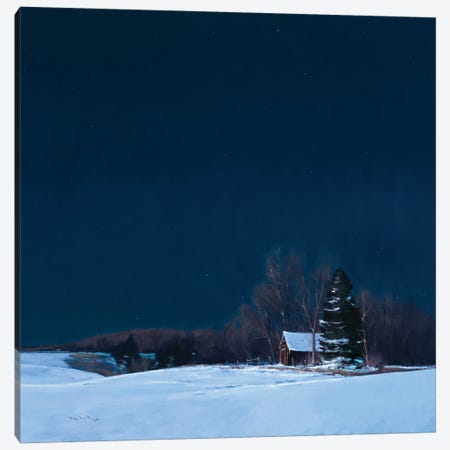 Simply Calm Grant Farm By Moonlight Canvas Print #BBU52} by Ben Bauer Canvas Artwork