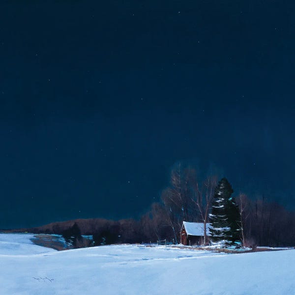 Infinite Landscapes: Simply Calm Grant Farm By Moonlight by Ben Bauer