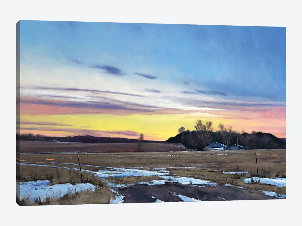 St Croix Valley Sunset by Ben Bauer 1-piece Canvas Artwork