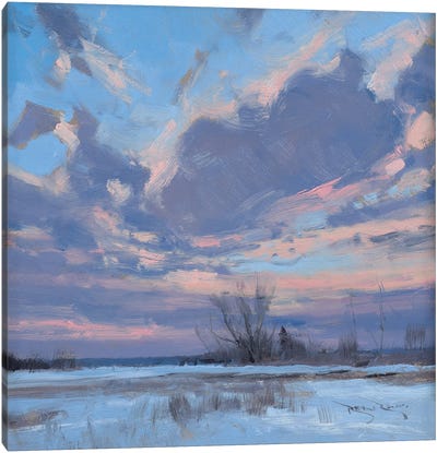 Sunrise Outside Of Menomonie WI Canvas Art Print - Ben Bauer