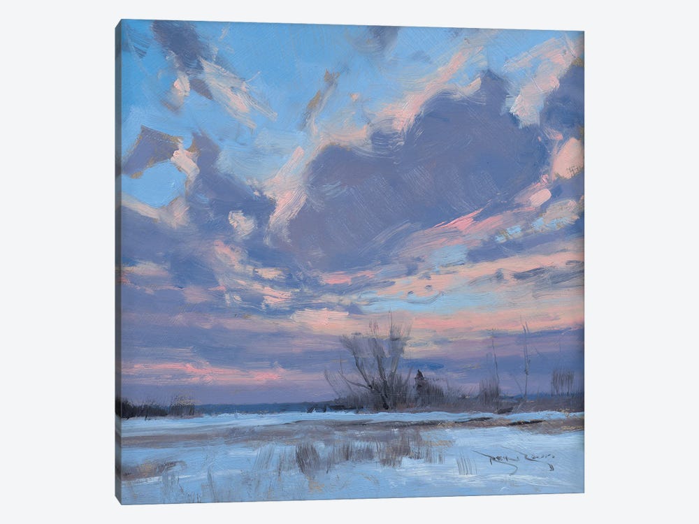 Sunrise Outside Of Menomonie WI by Ben Bauer 1-piece Canvas Art Print