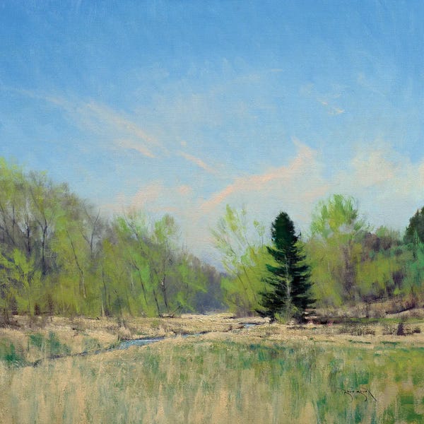 Ben Bauer: Spring On The Trimbelle River by Ben Bauer