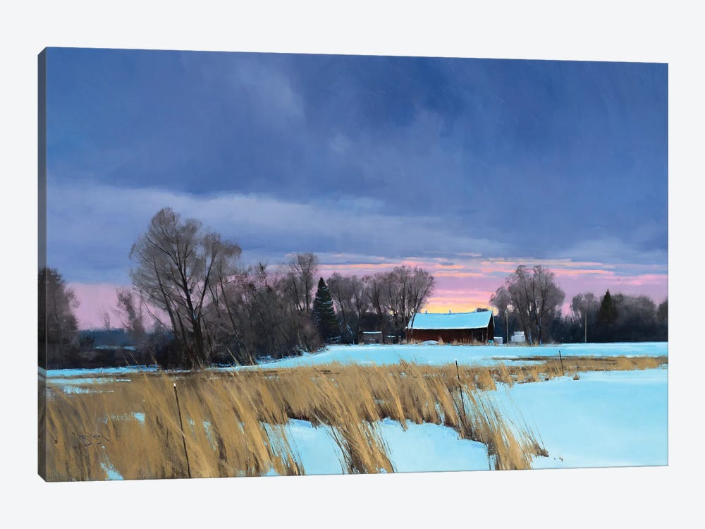 Approaching 0 Degrees Lake Elmo Farm by Ben Bauer 1-piece Canvas Art Print