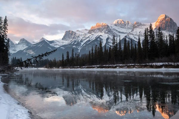 Alberta: Mountains Aglow by Brian Bielke