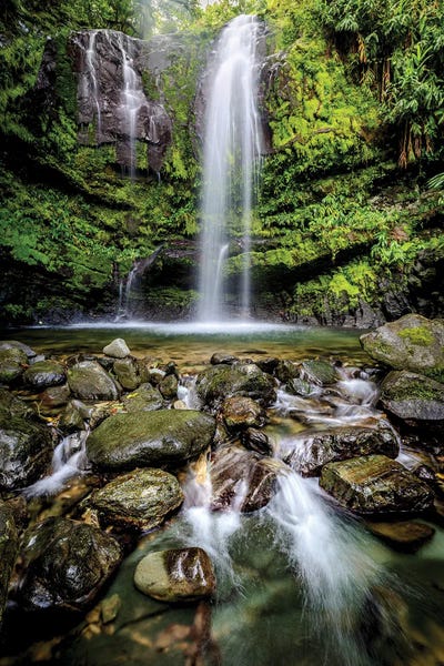 Brian Bielke - Multi Panel Prints: Puerto Rico Waterfall by Brian Bielke