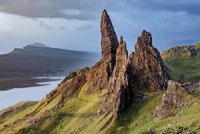 Brian Bielke - Multi Panel Prints: Stormlight Over The Old Man Of Storr by Brian Bielke