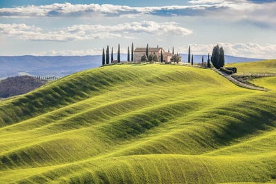 Tuscany Art - Canvas Prints: Villa Crest by Brian Bielke