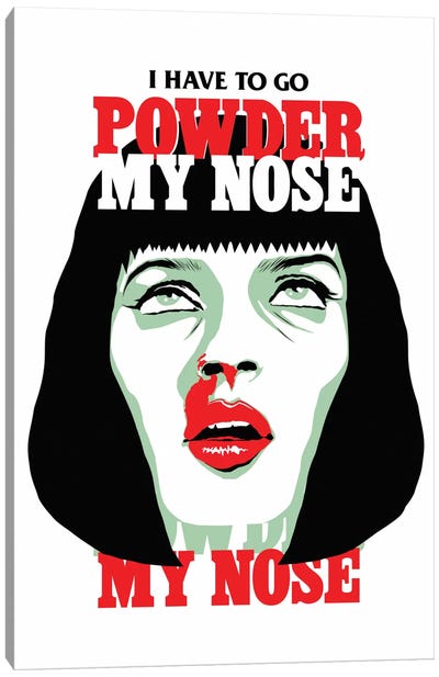 PowderMyNose Canvas Art Print - Pulp Fiction