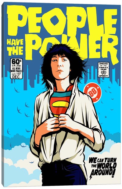 Power To The People Canvas Art Print - Patti Smith
