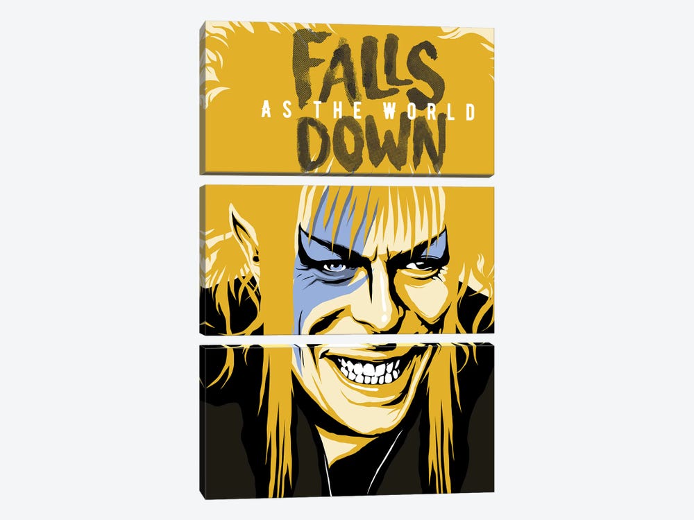 As The World Falls Down by Butcher Billy 3-piece Canvas Print