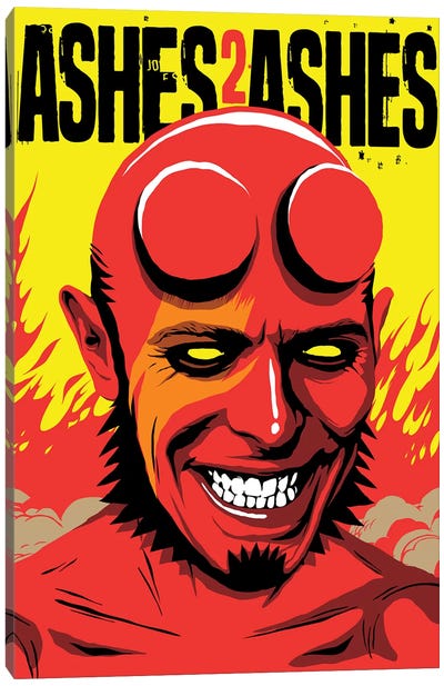 Ashes To Ashes Canvas Art Print - Monster Art