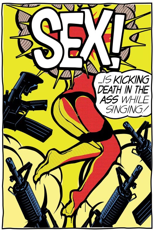 Kicking Death by Butcher Billy wall art