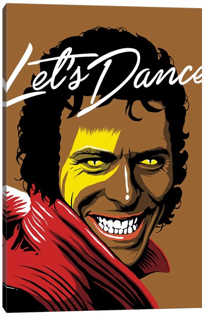 Let's Dance Canvas Art Print - Michael Jackson