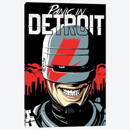 Panic In Detroit Canvas Print #BBY139} by Butcher Billy Canvas Art Print