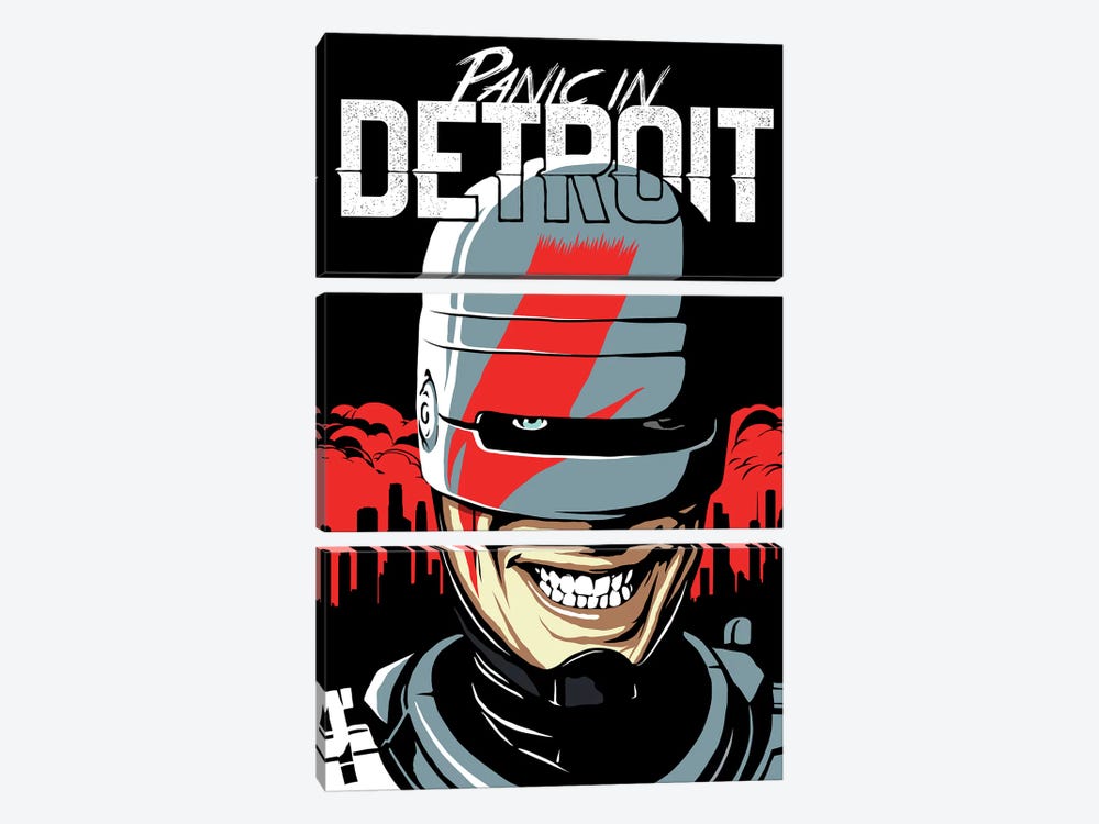 Panic In Detroit by Butcher Billy 3-piece Canvas Print
