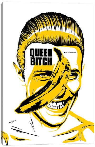 Queen Bitch Canvas Art Print - Banana Art