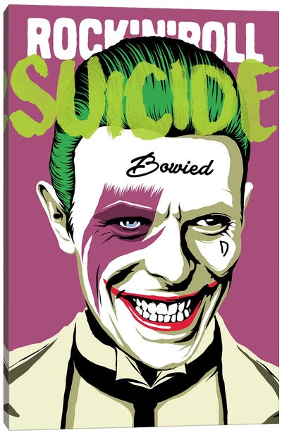 Rock 'n' Roll Suicide Canvas Art Print - The Joker