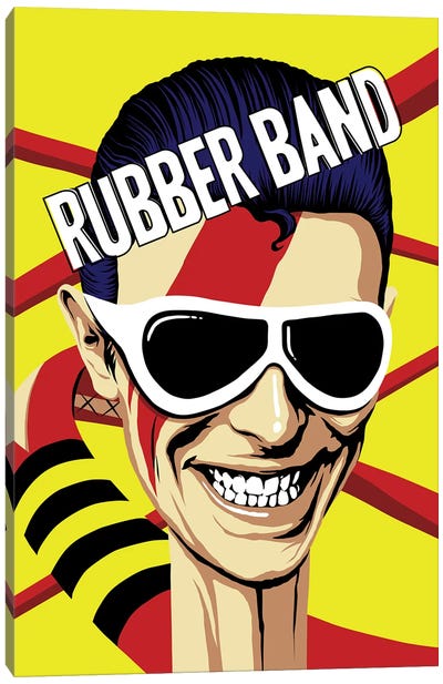 Rubber Band Canvas Art Print - Pop Music Art