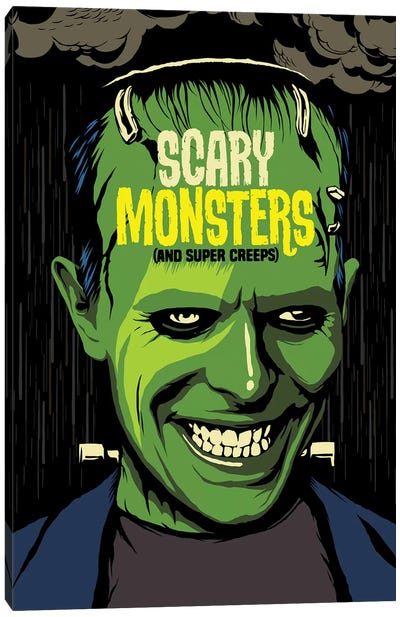 Scary Monsters Canvas Art Print - Frankenstein