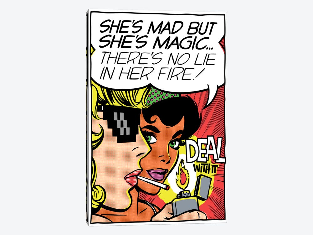 She's Mad But She's Magic by Butcher Billy 1-piece Canvas Art Print