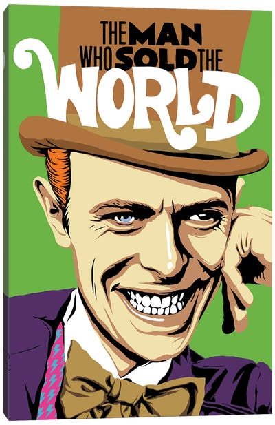 The Man Who Sold The World Canvas Art Print - Willy Wonka