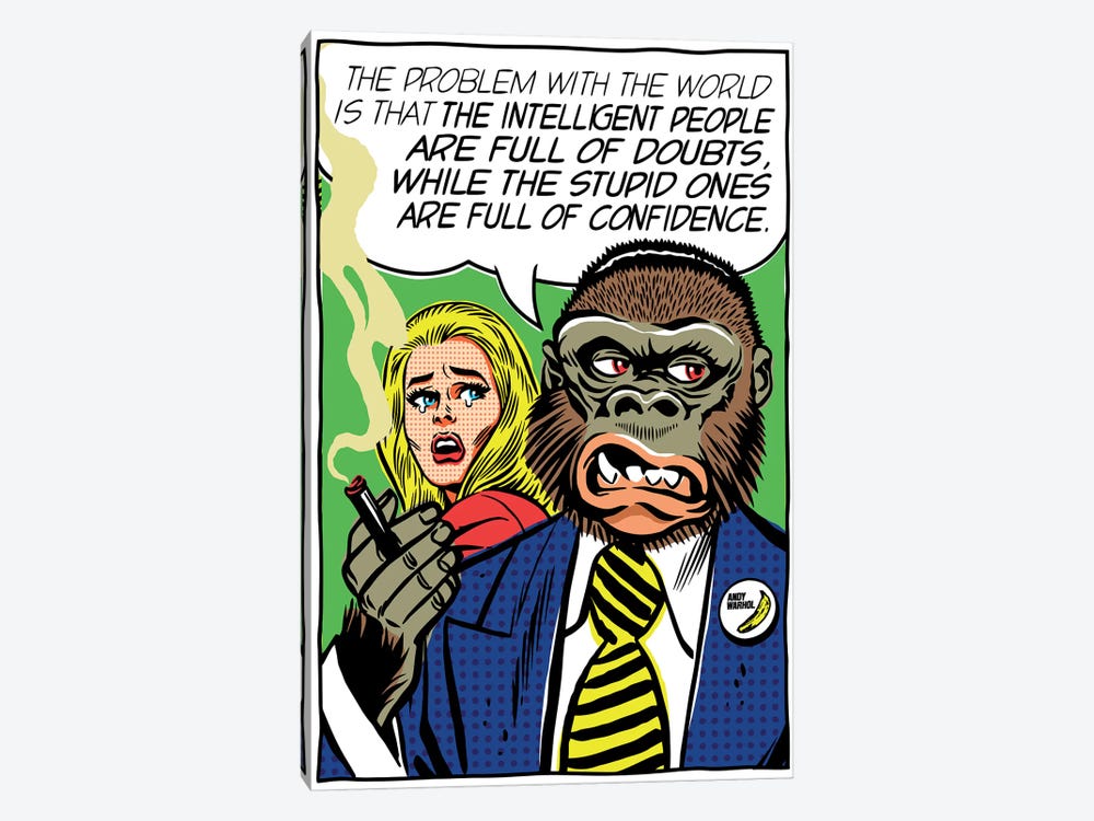 The Problem With The World by Butcher Billy 1-piece Canvas Print