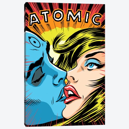 Atomic Love Canvas Print #BBY169} by Butcher Billy Canvas Wall Art