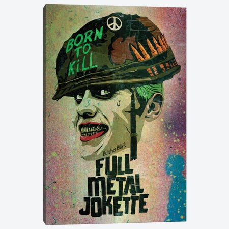 Full Metal Jokette Canvas Print #BBY175} by Butcher Billy Canvas Wall Art
