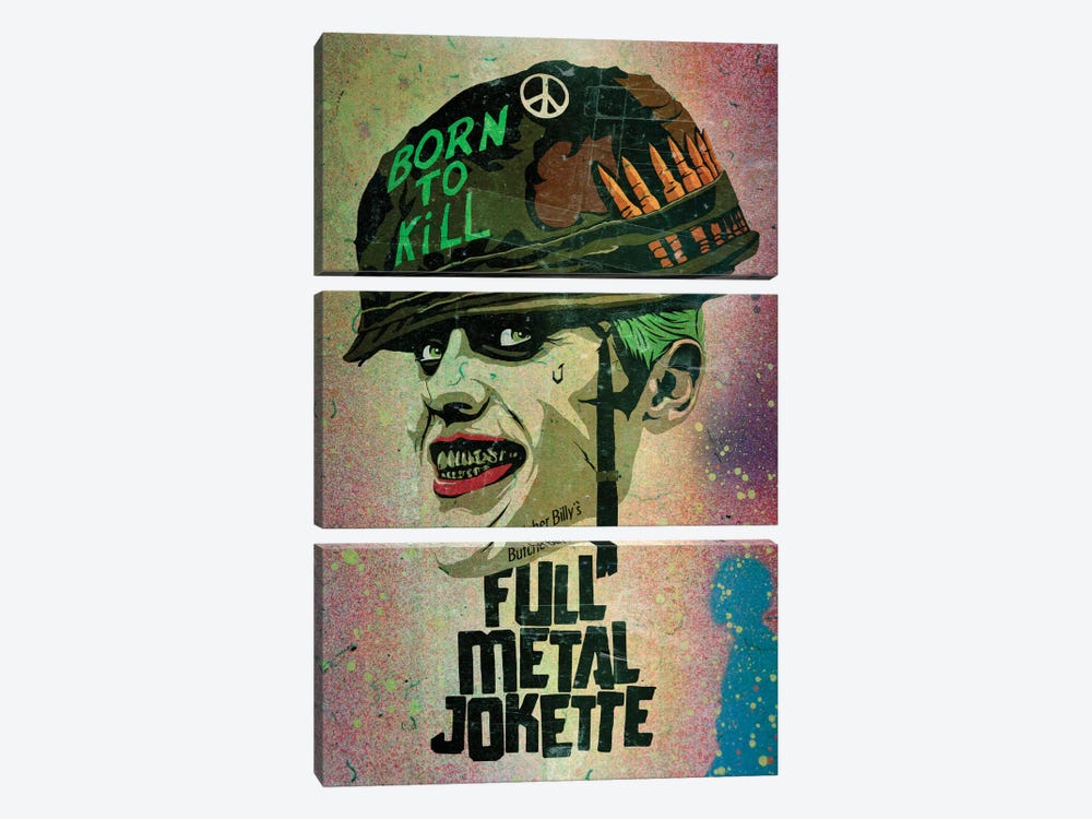 Full Metal Jokette by Butcher Billy 3-piece Canvas Print