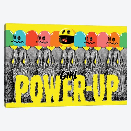 Girl Power-Up Canvas Print #BBY176} by Butcher Billy Canvas Art