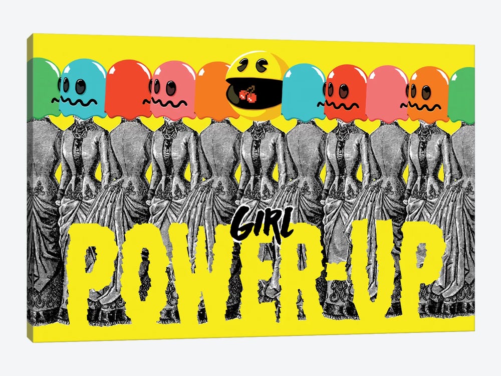 Girl Power-Up by Butcher Billy 1-piece Canvas Art