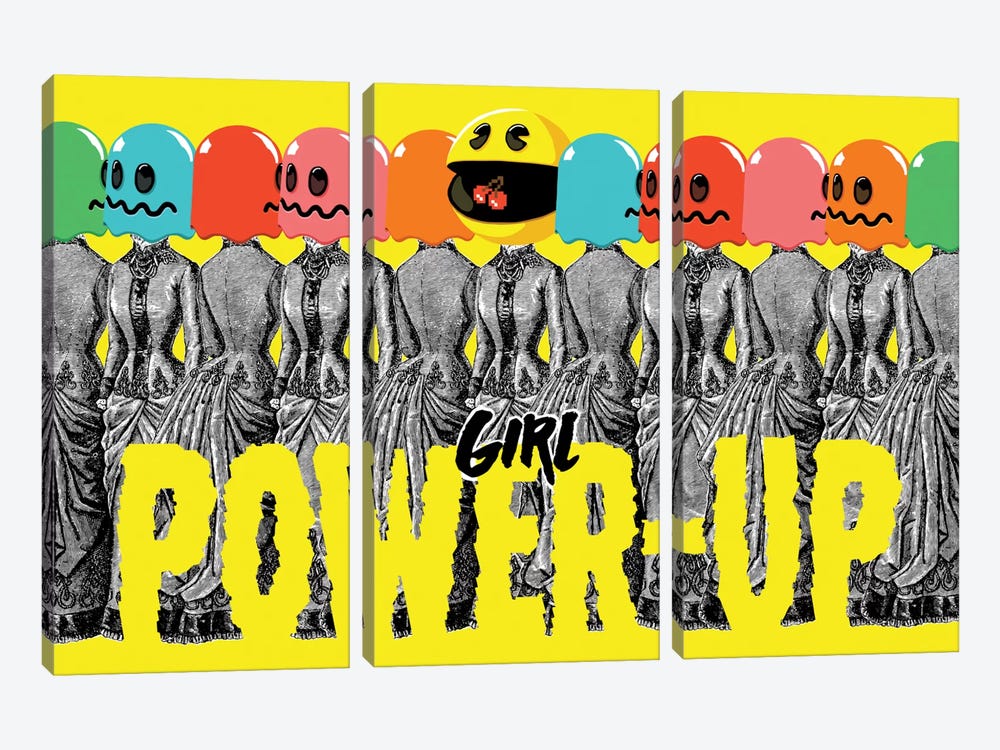 Girl Power-Up by Butcher Billy 3-piece Canvas Artwork