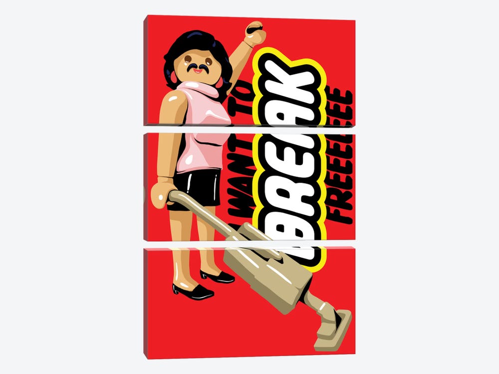 I Want To, Break Freeeeee! by Butcher Billy 3-piece Art Print