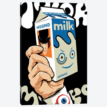 Milk And TV Canvas Print #BBY185} by Butcher Billy Canvas Art Print