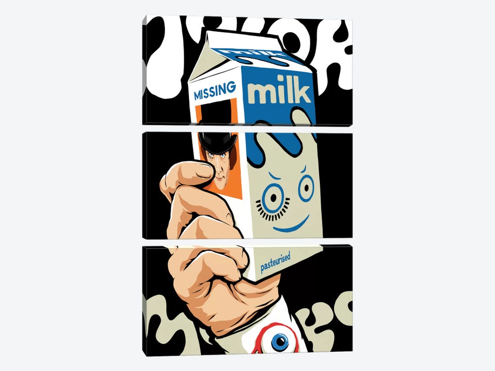 Milk And TV by Butcher Billy 3-piece Canvas Artwork