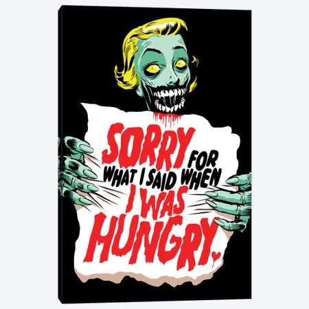 Sorry Zombie Canvas Print #BBY193} by Butcher Billy Canvas Print