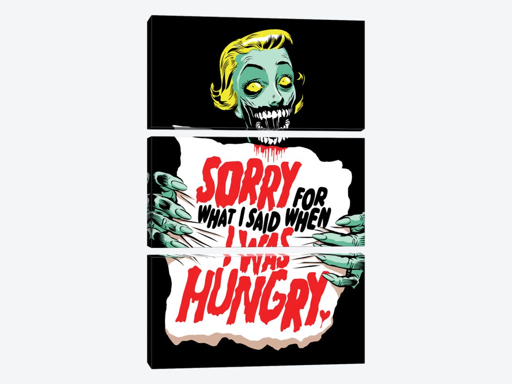 Sorry Zombie by Butcher Billy 3-piece Art Print