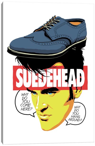 Suede Head Canvas Art Print - 90s-00s Collection