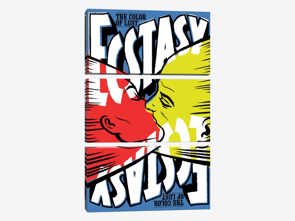 The Color Of Lust by Butcher Billy 3-piece Canvas Wall Art