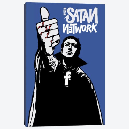 The Satan Network Canvas Print #BBY207} by Butcher Billy Canvas Artwork
