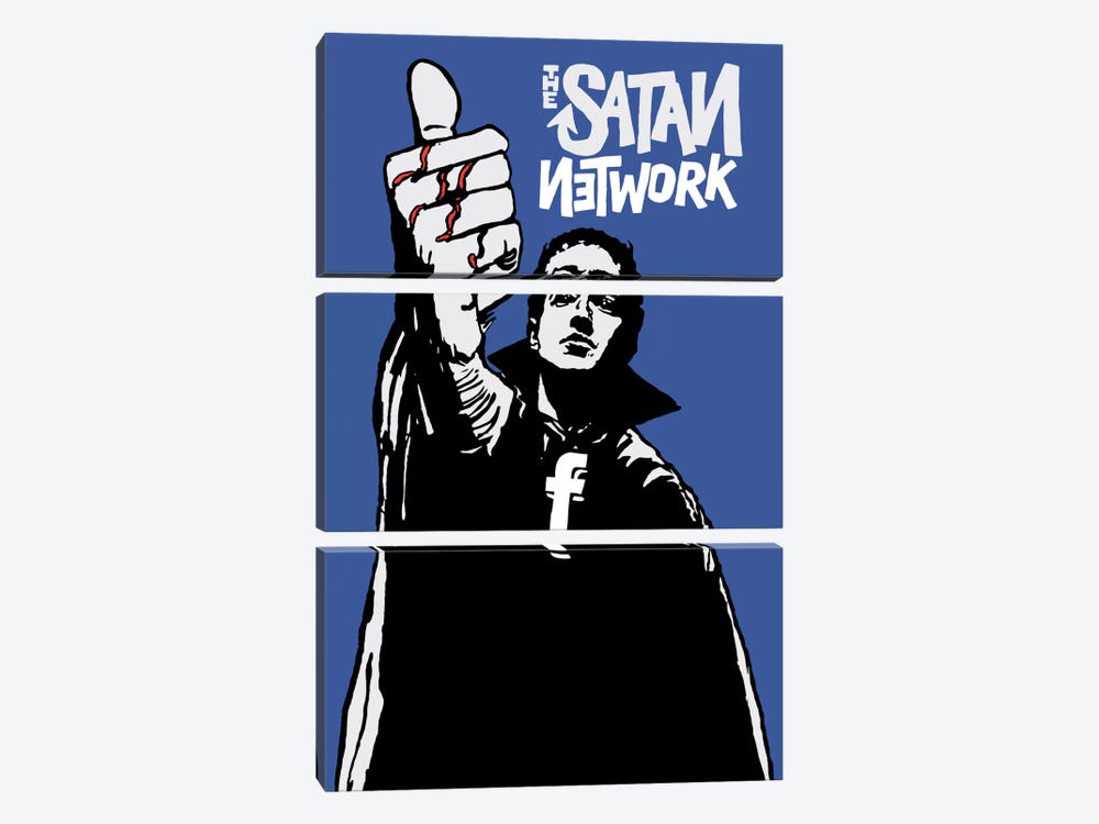 The Satan Network by Butcher Billy 3-piece Canvas Artwork