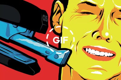 The Stapler by Butcher Billy acrylic art print