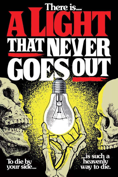 A Light That Never Goes Out Canvas Wall by Butcher Billy |