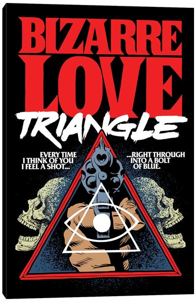 Bizarre Love Triangle Canvas Art Print - Butcher Billy