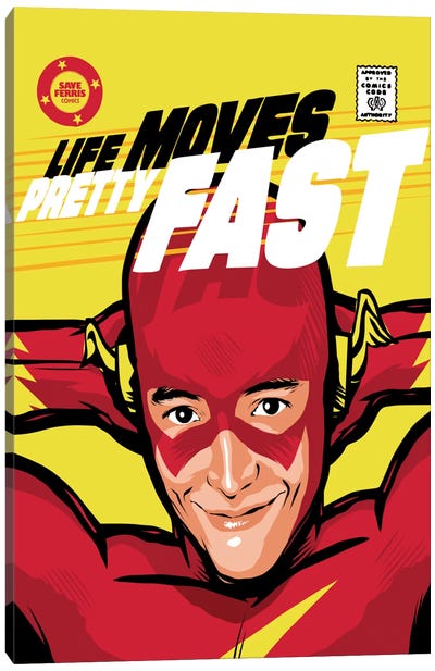Flash Ferris Canvas Art Print - Comedy Movie Art