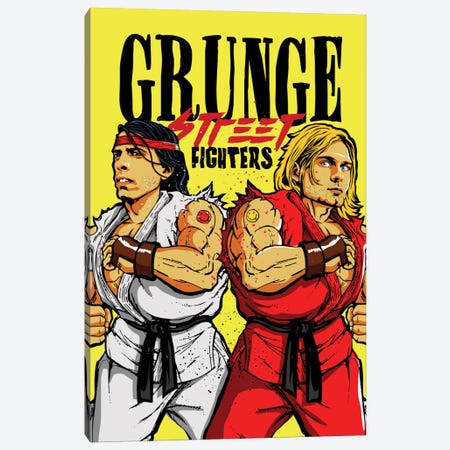Grunge Street Fighters Canvas Print #BBY22} by Butcher Billy Canvas Art Print
