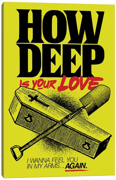 How Deep Is Your Love? Canvas Art Print - Butcher Billy